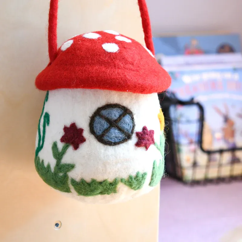 Felt Mushroom Toadstool Bag