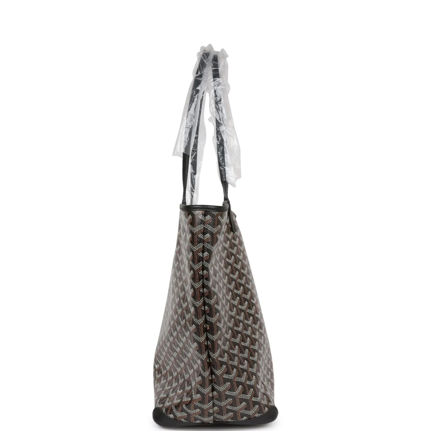 Goyard Goyardine Black Artois MM Tote Bag Silver Hardware