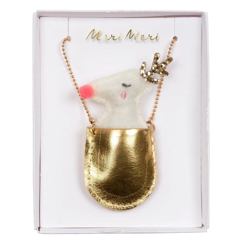 Meri Meri Reindeer Pocket Necklace