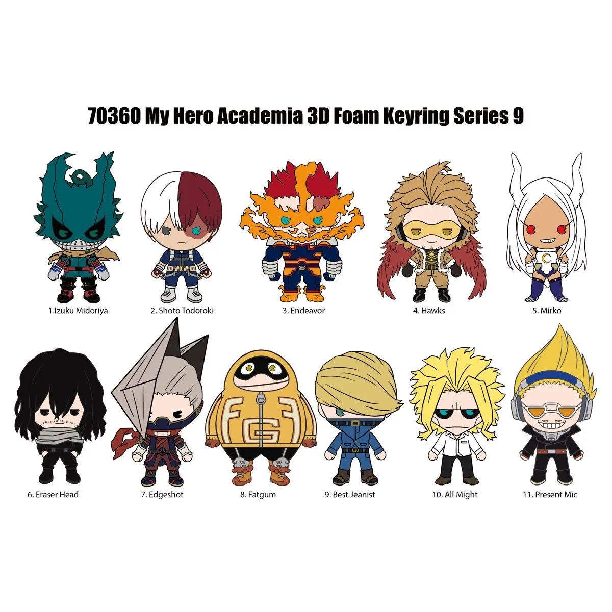 My Hero Academia - Series 9 Figural Bag Clip