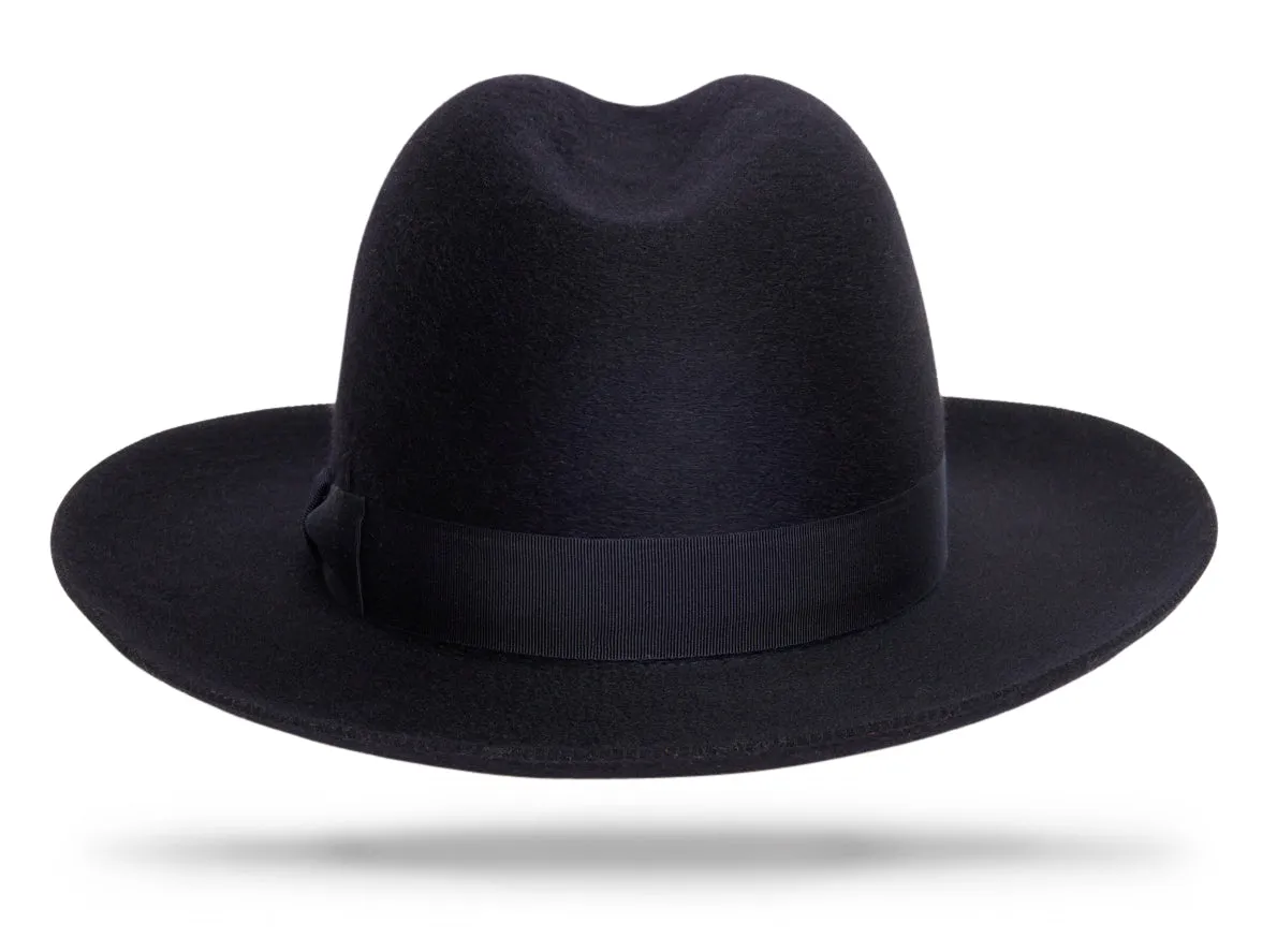 Pure Black Felt Fedora